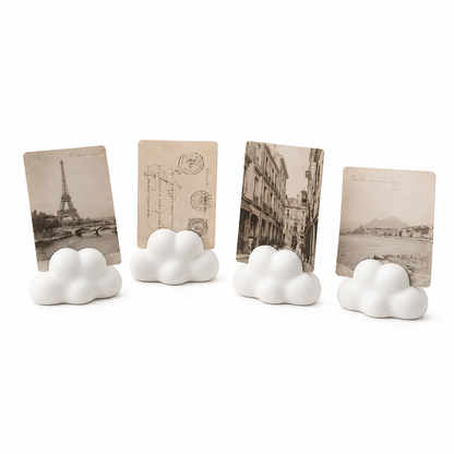 Set of 4 Cloud-Shaped Photo Holders