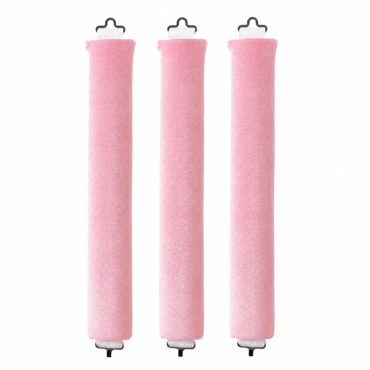 3-Pack Heatless Curling Rods with Hooks