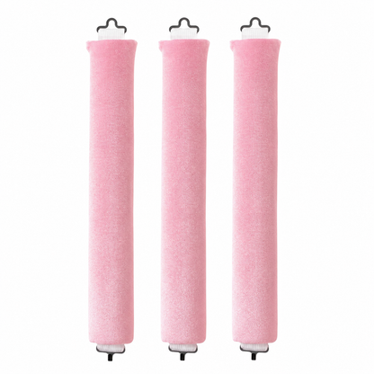 3-Pack Heatless Curling Rods with Hooks