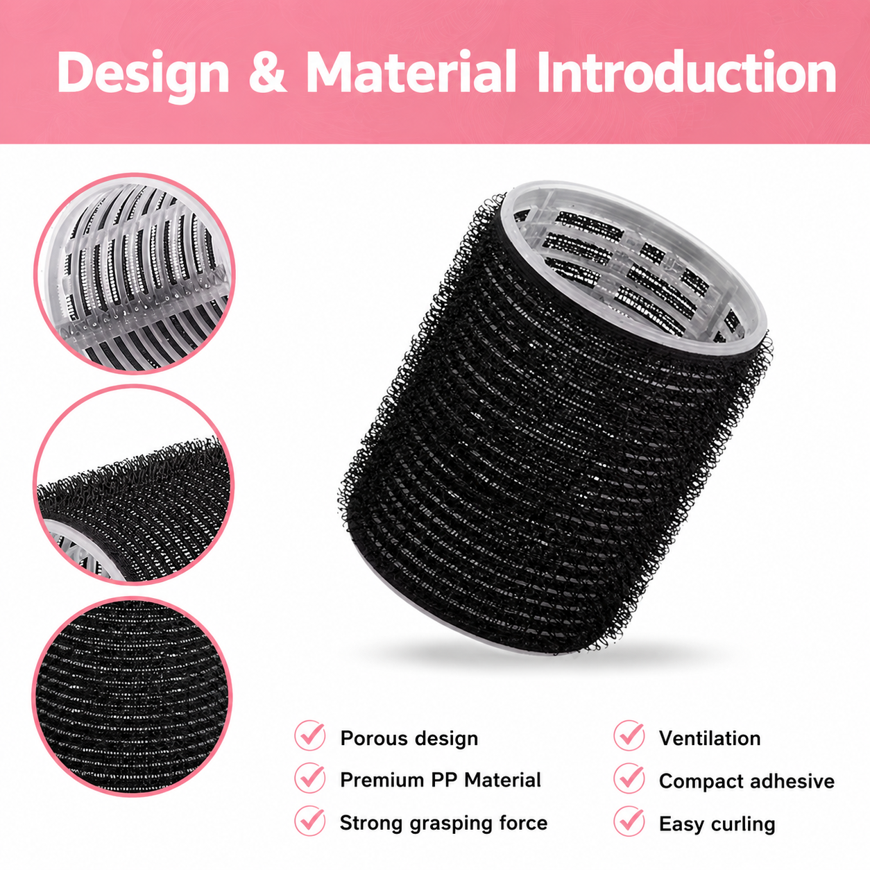 50-Piece Self-Grip Hair Roller Set