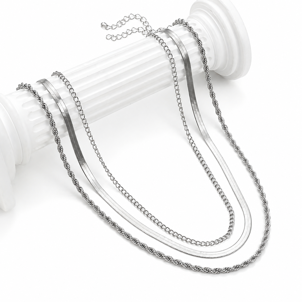 Women’s Gold Stainless Steel Layered Necklace