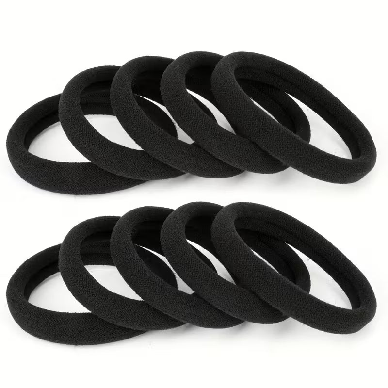 100-Pack Black Hair Ties