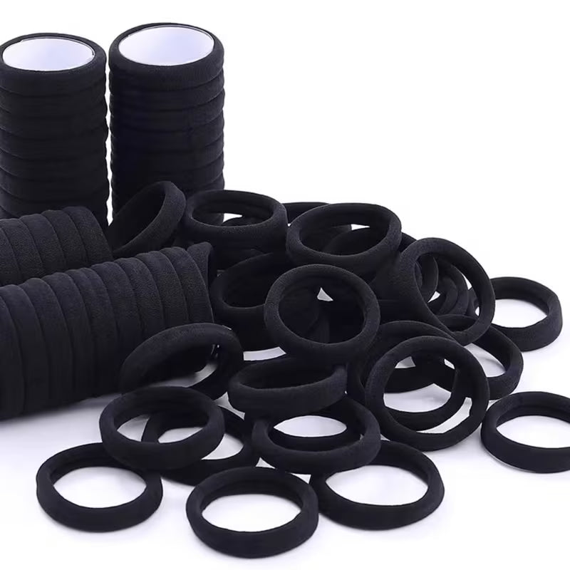 100-Pack Black Hair Ties