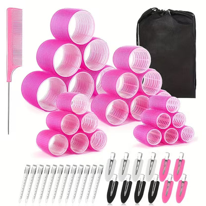 50-Piece Self-Grip Hair Roller Set