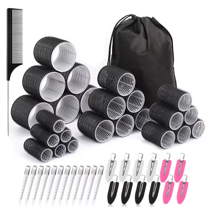 50-Piece Self-Grip Hair Roller Set