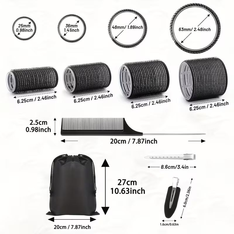 50-Piece Self-Grip Hair Roller Set